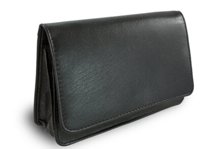Čierna kožená etue 611-0016-60