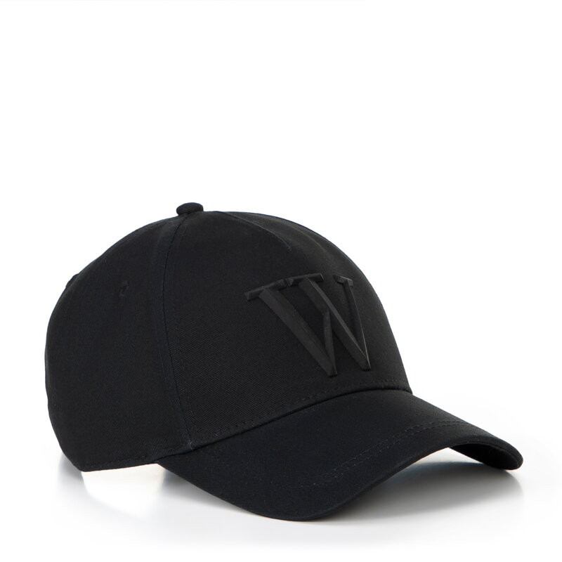 Bawełniana czapka z daszkiem unisex czarna 100-HF-006-1 Bawełniana czapka z daszkiem unisex czarna 100-HF-006-1
