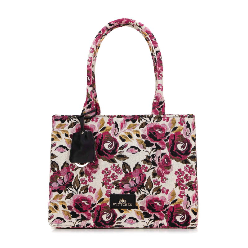 Dámska shopper kabelka žakárová so strapcom viacfarebná 99-4E-501-X11 Dámska shopper kabelka žakárová so strapcom viacfarebná 99-4E-501-X11