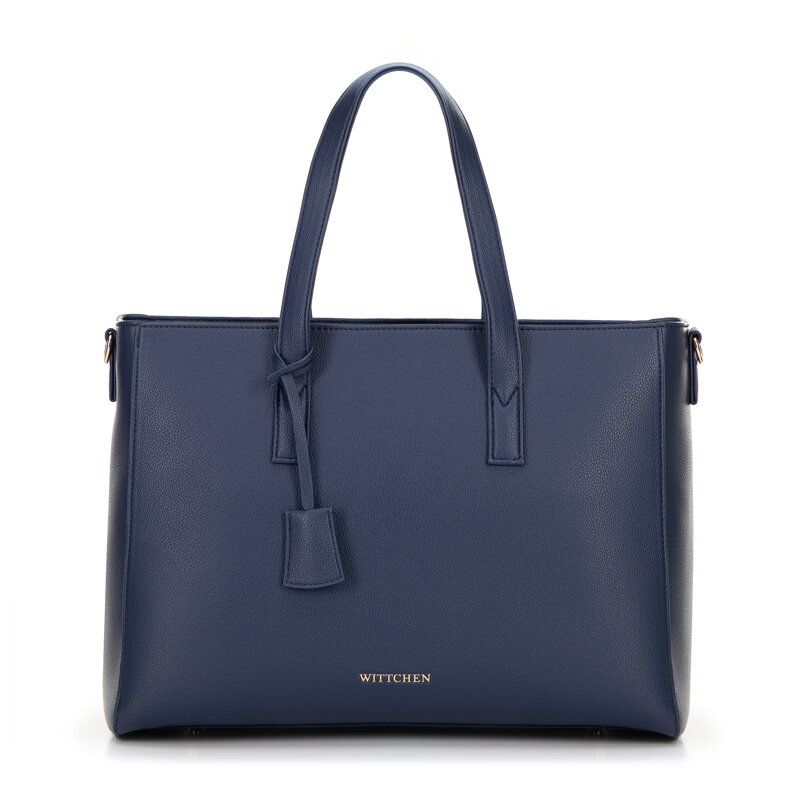 Damska torba na laptopa 16" z imitacji skóry granatowa 100-4Y-918-7 Damska torba na laptopa 16" z imitacji skóry granatowa 100-4Y-918-7