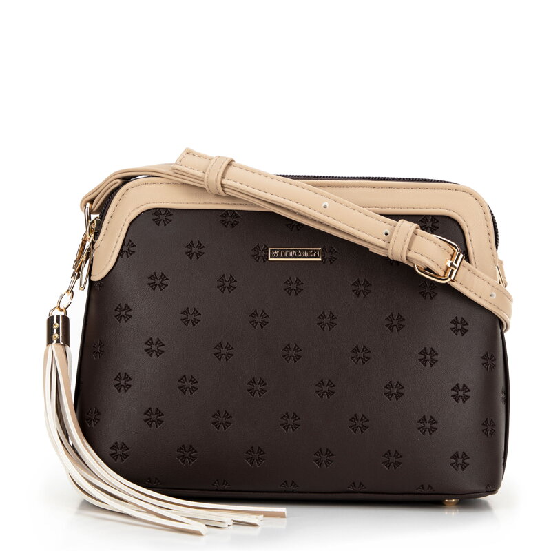 Dámska crossbody kabelka so strapcom, hnedá 99-4Y-208-4 Dámska crossbody kabelka so strapcom, hnedá 99-4Y-208-4