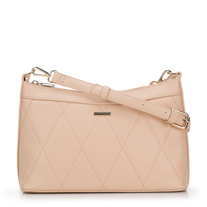 Damska torebka z pikowanym frontem 94-4Y-223-9