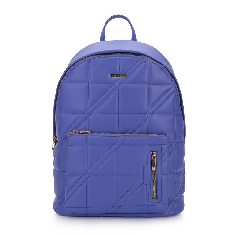 Damski plecak z pikowanej ekoskóry duży 95-4Y-046-V