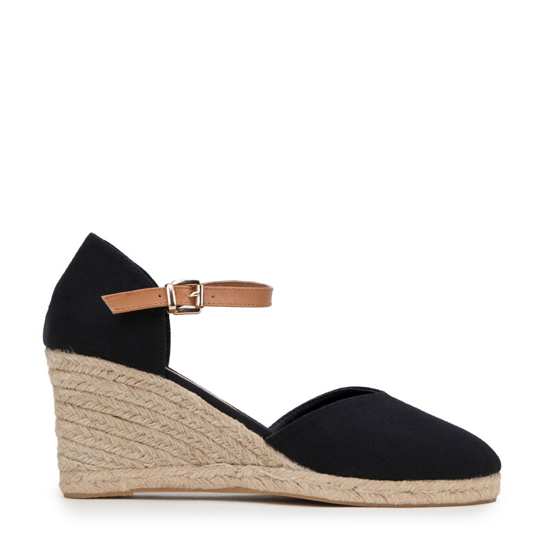Damskie espadryle z paskiem 98-DP-800-1