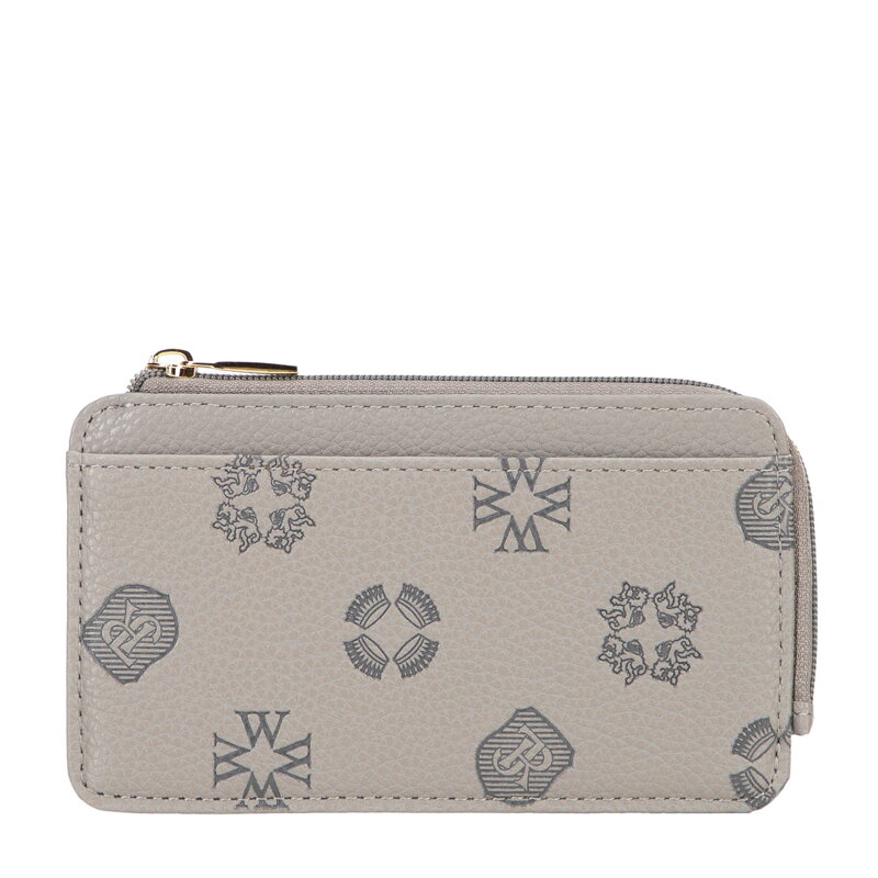Damskie etui na karty z imitacji skóry szare 101-1Y-P12-8 Damskie etui na karty z imitacji skóry szare 101-1Y-P12-8
