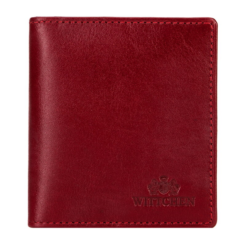 Etui na karty skórzane klasyczne małe czerwone 21-2-291-L30 Etui na karty skórzane klasyczne małe czerwone 21-2-291-L30