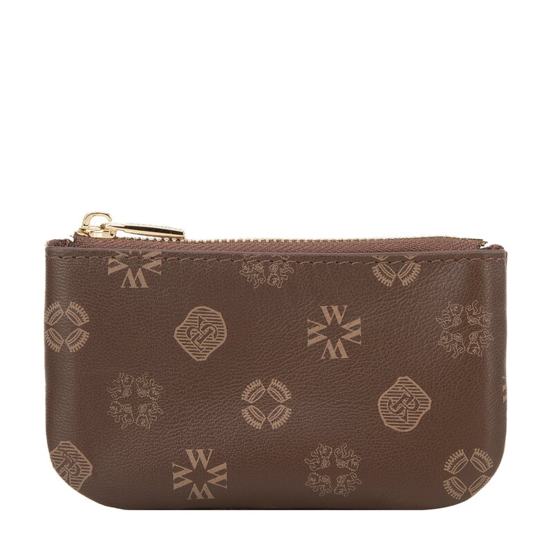 Etui na klucze skórzane w monogram brązowe 34-2-001-4B Etui na klucze skórzane w monogram brązowe 34-2-001-4B