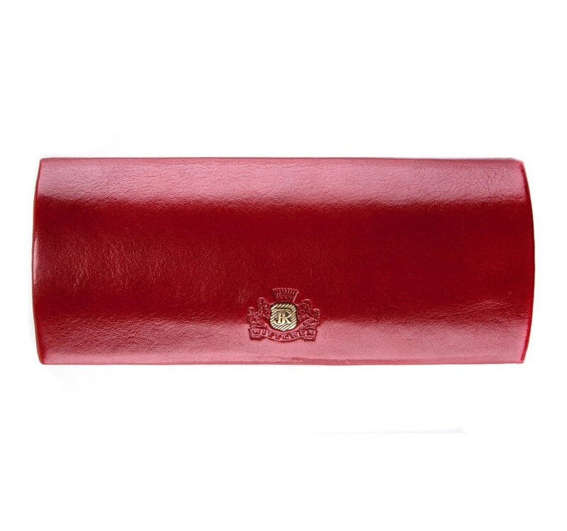 Etui na okulary skórzane zaokrąglone 22-2-164-3 Etui na okulary skórzane zaokrąglone 22-2-164-3