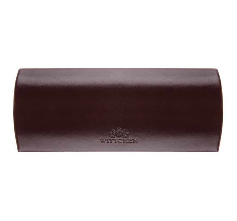 Etui na okulary ze skóry proste ciemny brąz 21-2-164-4 Etui na okulary ze skóry proste ciemny brąz 21-2-164-4