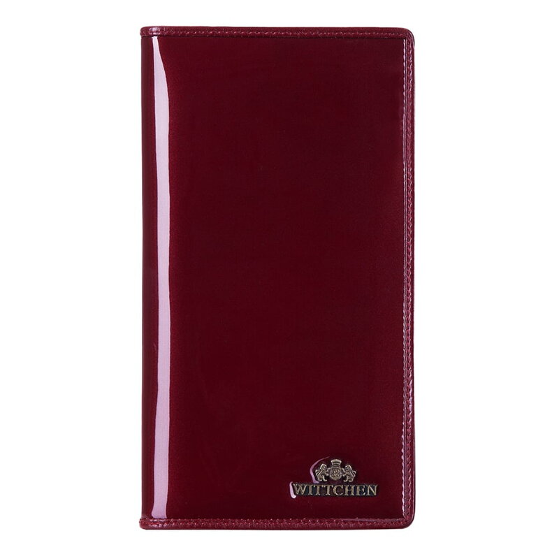 Etui na paszport skórzane lakierowane bordowe 14-2L-200-3 Etui na paszport skórzane lakierowane bordowe 14-2L-200-3