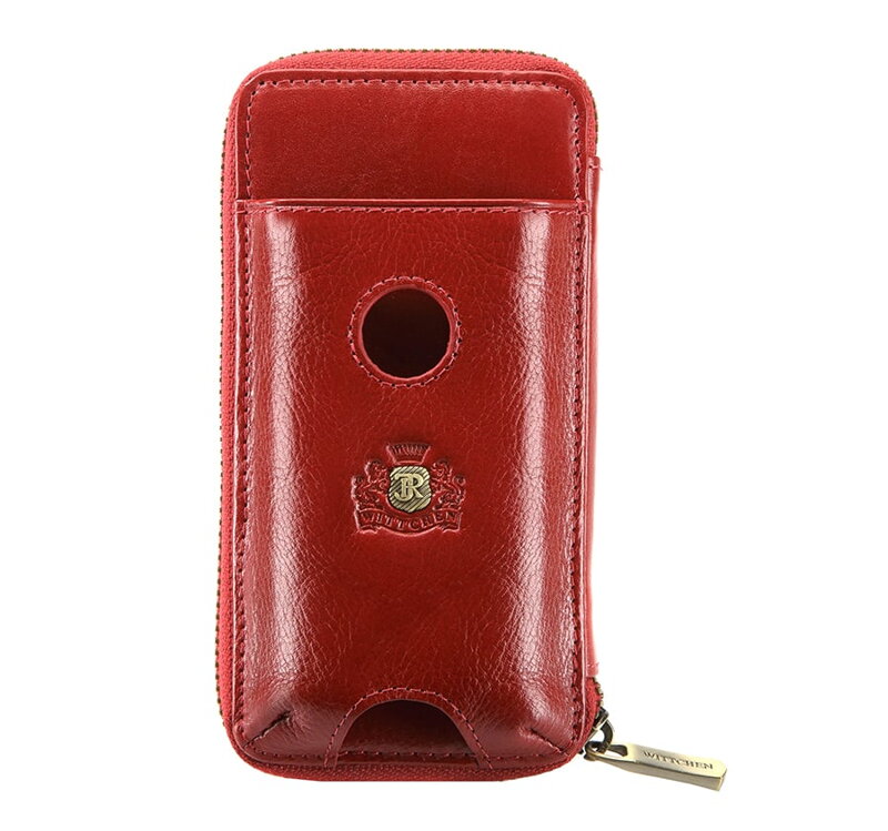 Skórzane czerwone etui na telefon czerwone 22-1-114-3 Skórzane czerwone etui na telefon czerwone 22-1-114-3