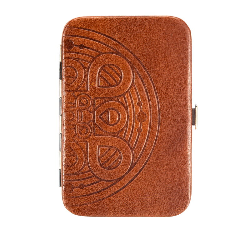Etui na wizytówki skórzane z mandalą 04-2-250-5 Etui na wizytówki skórzane z mandalą 04-2-250-5