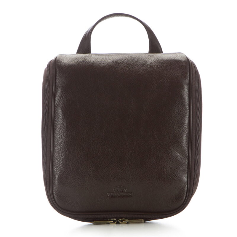 Kosmetyczka skórzana płaska 21-3-276-4