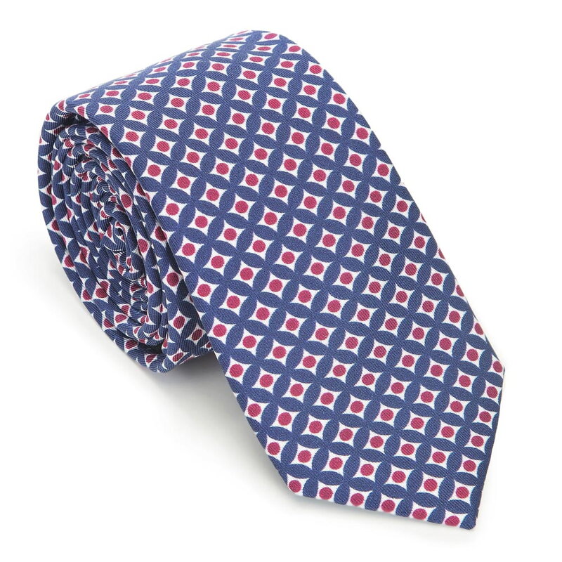 Krawat z jedwabiu wzorzysty 91-7K-001-X4