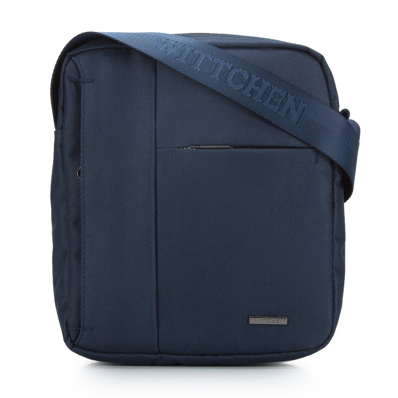 Męska listonoszka z krytymi kieszeniami mała 95-4P-301-7