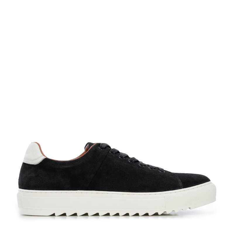 Męskie sneakersy zamszowe na grubej podeszwie grafitowe 96-M-709-8 Męskie sneakersy zamszowe na grubej podeszwie grafitowe 96-M-709-8