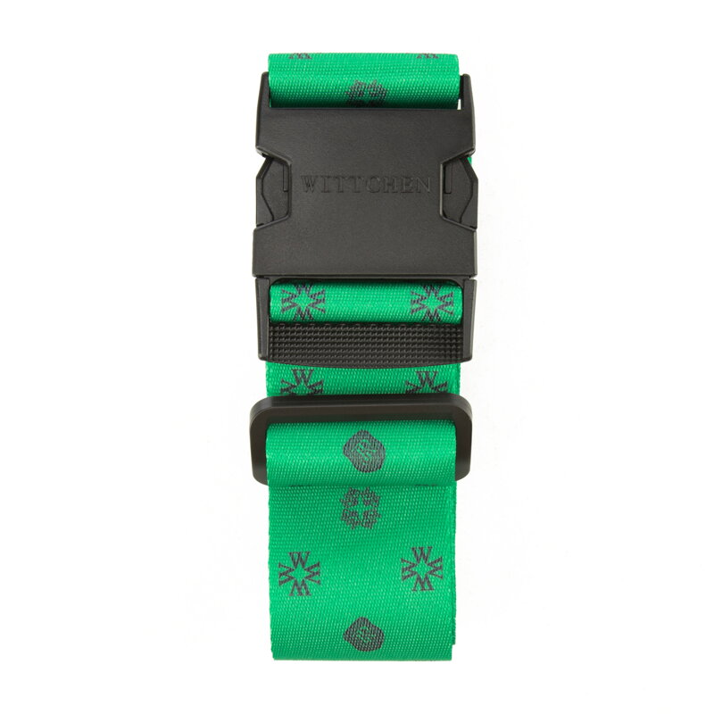 Pas zabezpieczający bagaż w monogram zielony 56-30-015-85