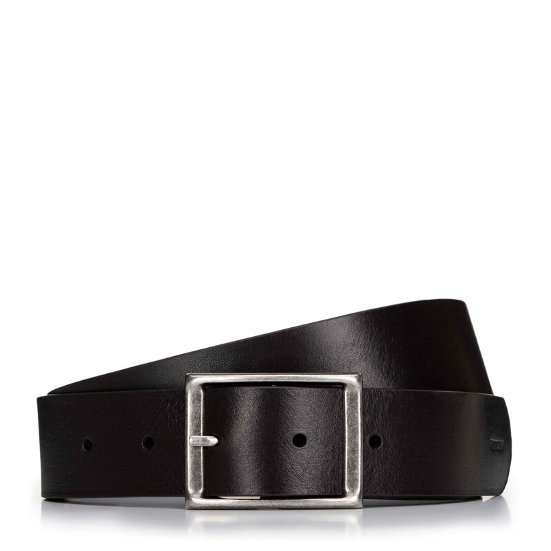 Męski pasek ze skóry gładki brązowy 99-8M-104-4