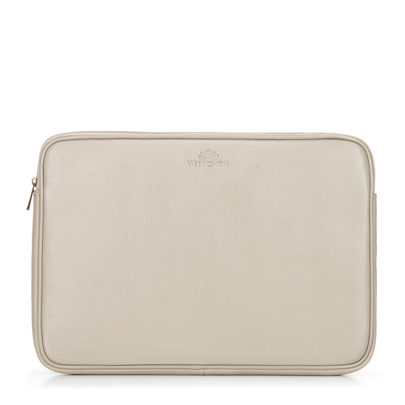 Pokrowiec na laptopa 15,6” ze skóry naturalnej beżowy 16-2-001-8 Pokrowiec na laptopa 15,6” ze skóry naturalnej beżowy 16-2-001-8