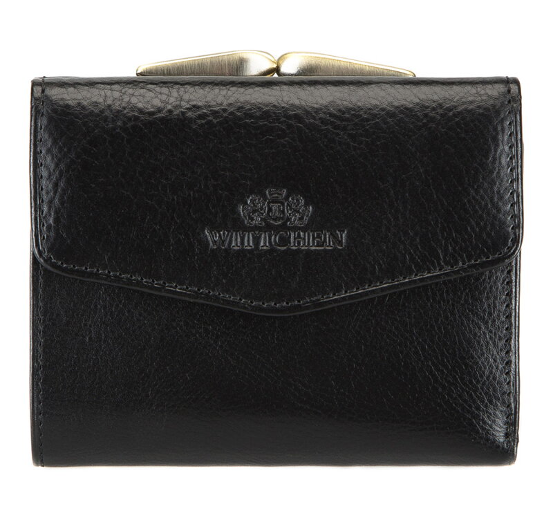 Damski portfel skórzany na bigiel mały 21-1-063-1