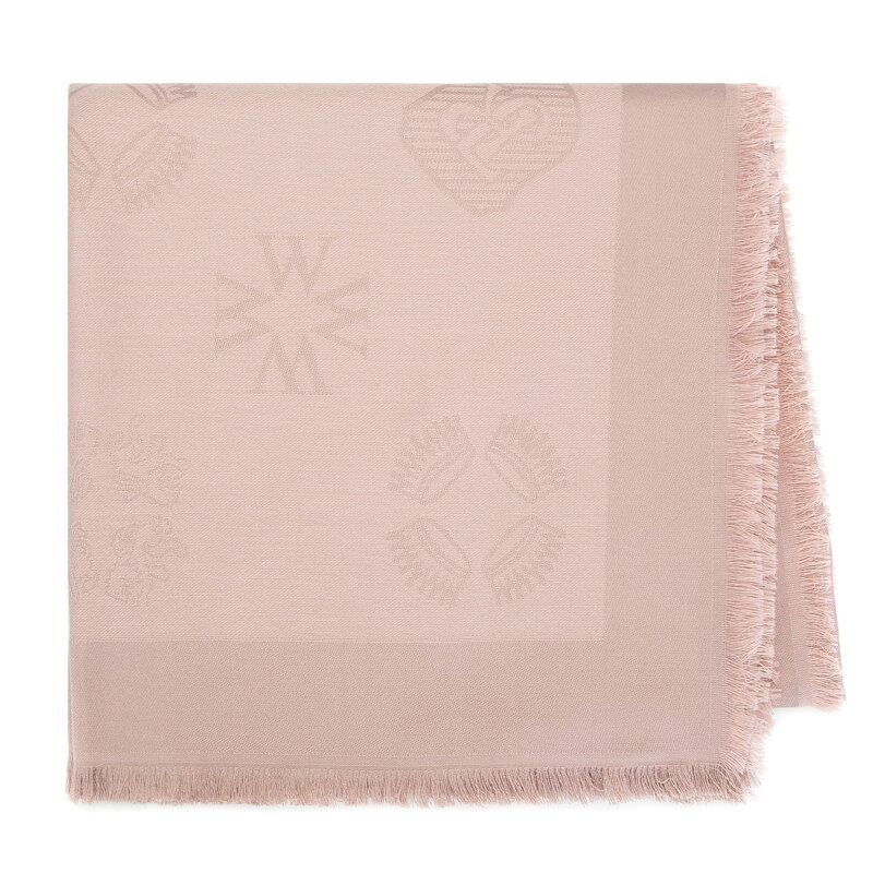 Damska chusta z jedwabiem tkana w monogram 93-7F-008-0