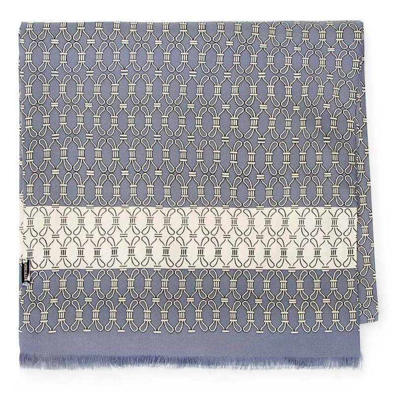 Męski szal z jedwabiu 91-7M-S42-X2