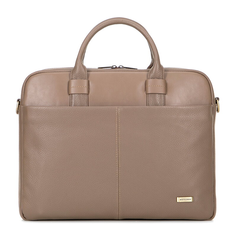 Taška na notebook 16" z kože taupe 100-3U-801-9 Taška na notebook 16" z kože taupe 100-3U-801-9