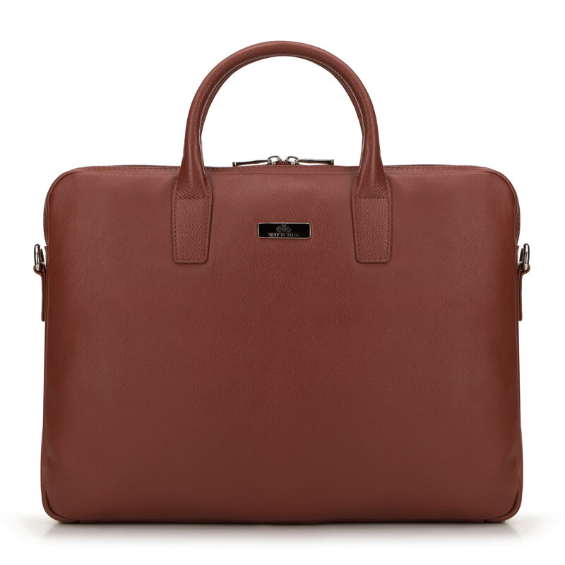 Torba na laptopa 11’’/12’’ skórzana klasyczna brązowa 98-3U-901-4 Torba na laptopa 11’’/12’’ skórzana klasyczna brązowa 98-3U-901-4