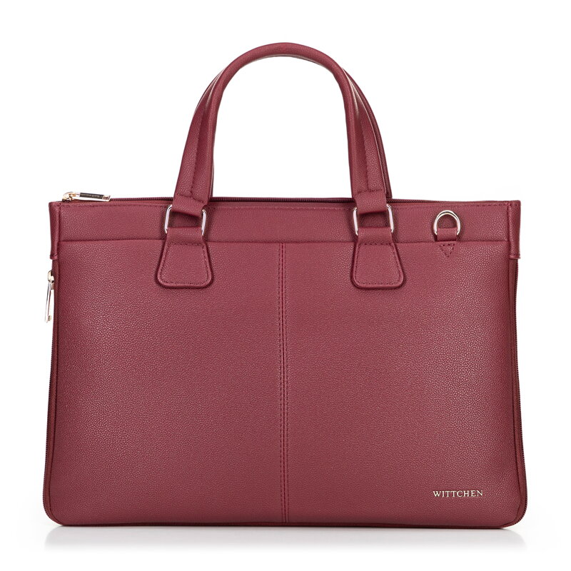 Torba na laptopa 14,5” z imitacji skóry bordowa 100-3P-904-3 Torba na laptopa 14,5” z imitacji skóry bordowa 100-3P-904-3