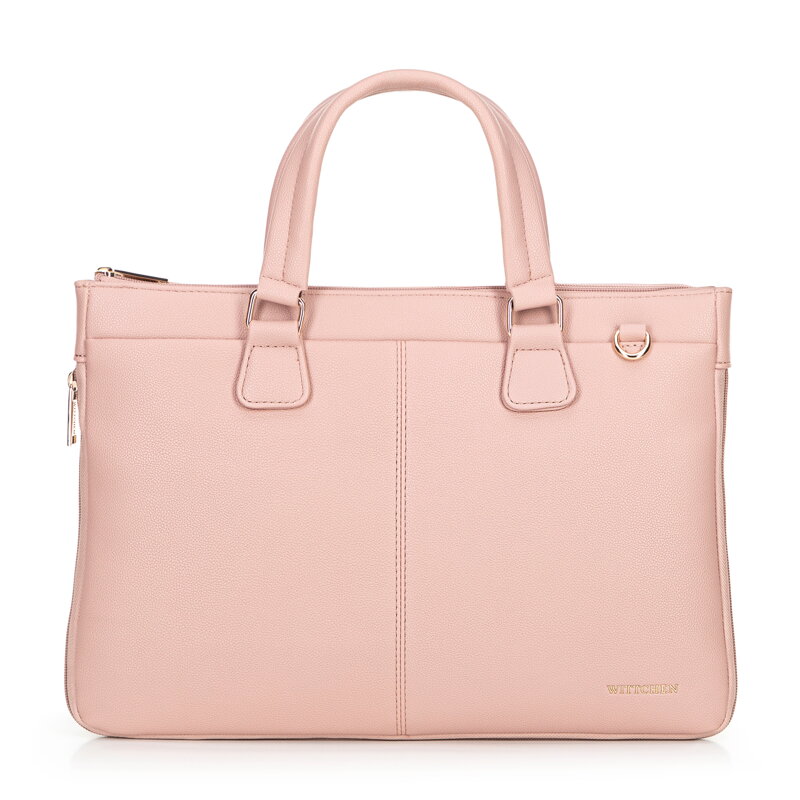 Torba na laptopa 14,5” z imitacji skóry różowa 100-3P-904-P Torba na laptopa 14,5” z imitacji skóry różowa 100-3P-904-P