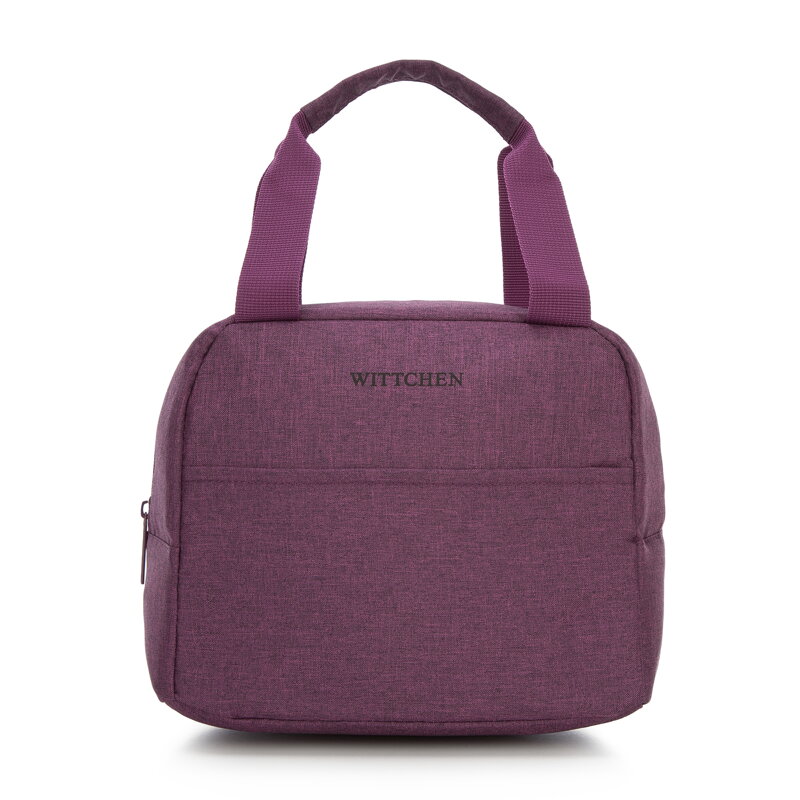 Torba na lunch zaokrąglona fioletowa 56-3-021-4P