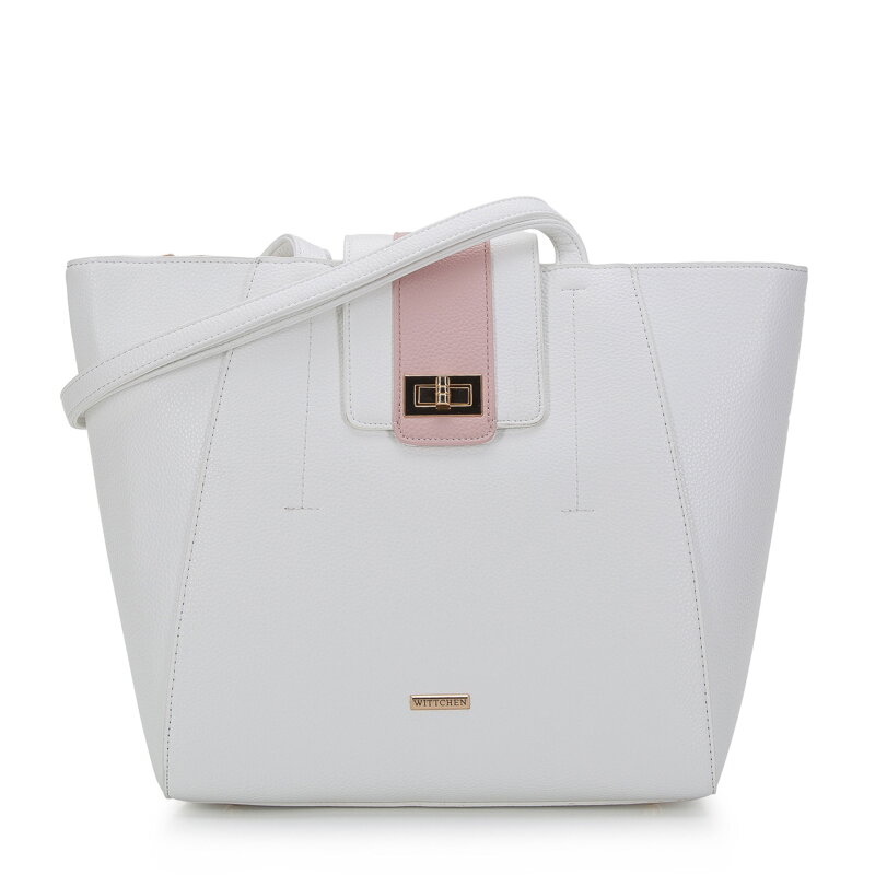 Torba shopperka z ozdobnym zapięciem 94-4Y-628-0