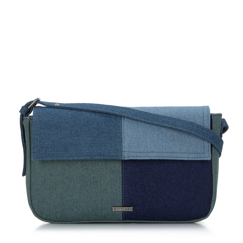 Torebka w dżinsowy patchwork 94-4Y-521-7