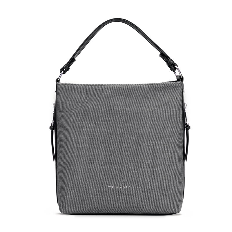 Damska torebka na ramię z rączką z ekoskóry czarna 101-4Y-715-1