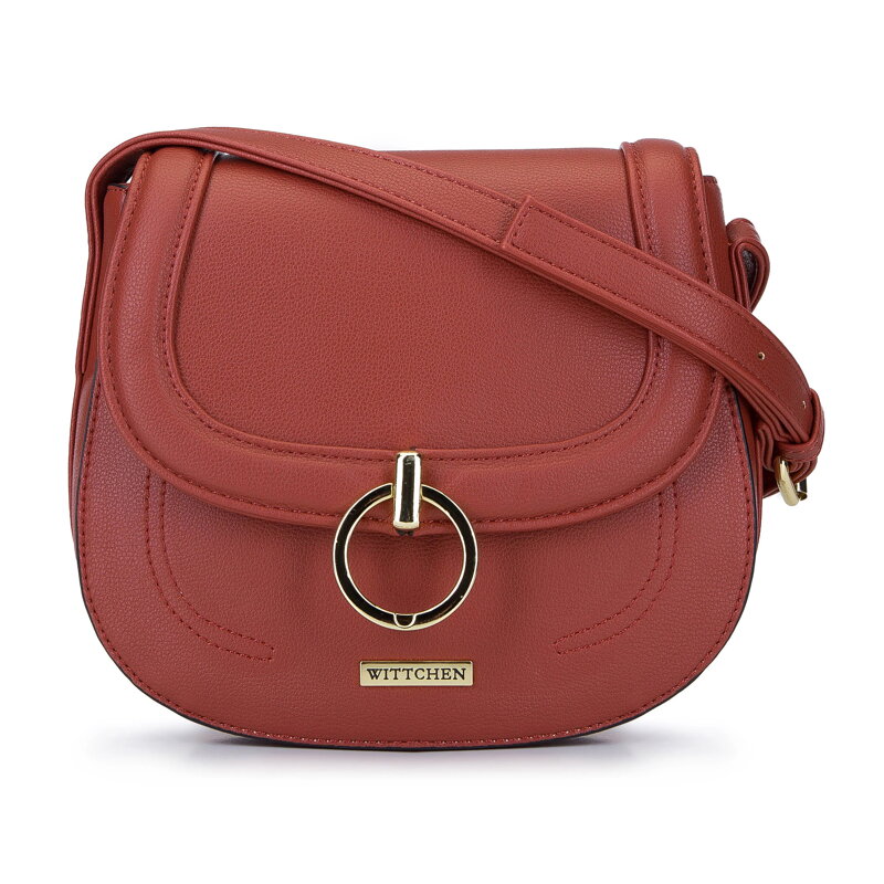 Damska listonoszka saddle bag z kółkiem 93-4Y-424-6