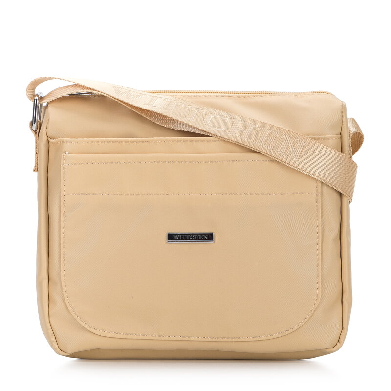 Damska listonoszka z nylonu z krytą kieszenią 94-4Y-114-0