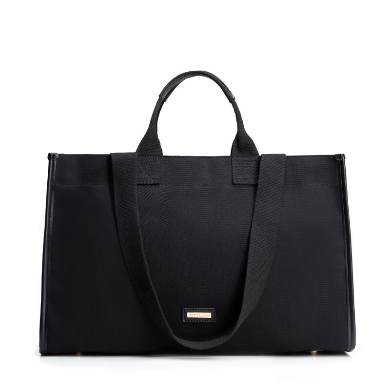 Uniwersalna shopperka damska czarna 101-4Y-430-1