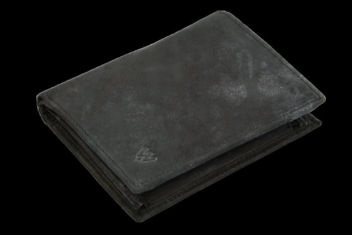 Černá pánská kožená peněženka ve stylu JEANS 514-4562-60