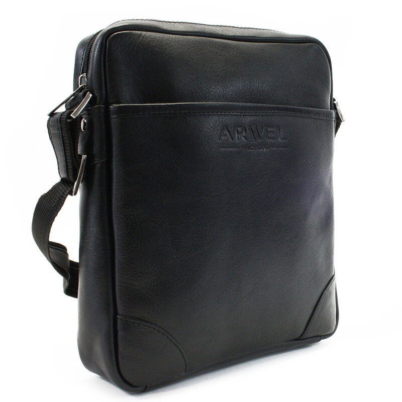 Čierny kožený pánsky crossbag 215-1713-60 Čierny kožený pánsky crossbag 215-1713-60