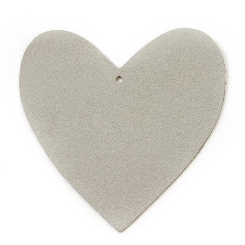 Svetlosivá vianočná ozdoba srdca 619-1212-20